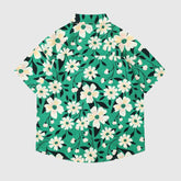 Camisas florales verdes